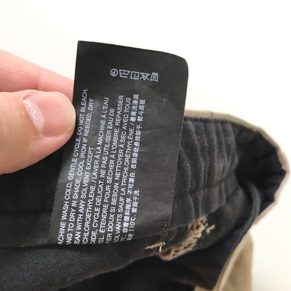 Theory Men's 33  Fits 31x27 Zaine Double Stretch Slim Fit Khaki Chino Pants - Picture 6 of 11